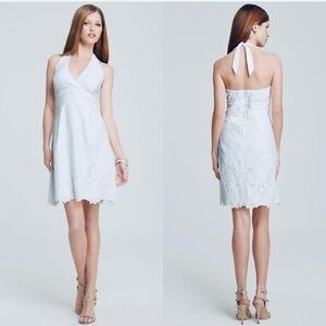 Lilly Pulitzer Wilma Halter Dress White. Size 12